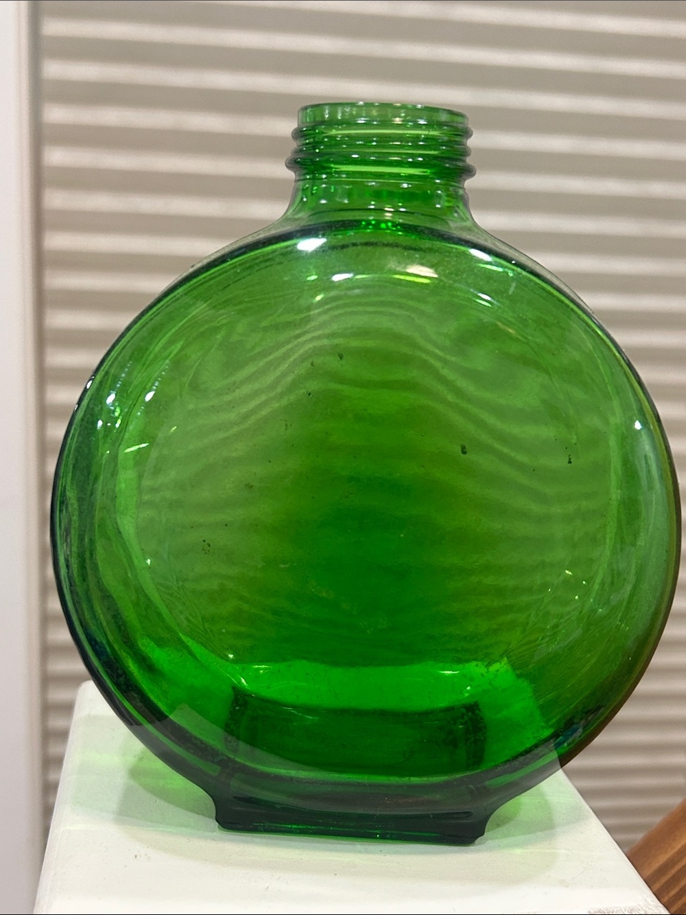 30’S Vintage Sunsweet Prune Juice Green Glass Bottle